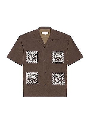 Sasquatchfabrix Kirigami Shirt in Brown