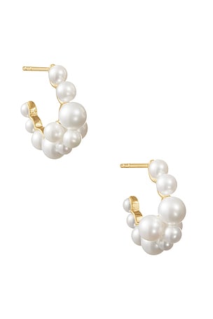 Sophie Bille Brahe Boucle Botticelli Earrings in Metallic Gold
