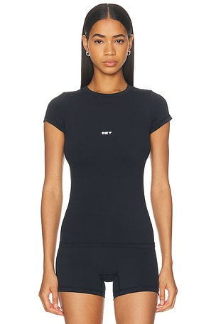 SET Active Breathe 1.0 Tee in Black
