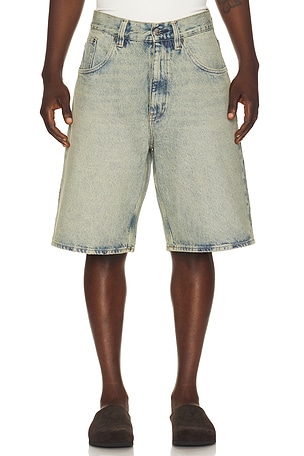 Sunflower Super Wide Denim Short in Denim-Light