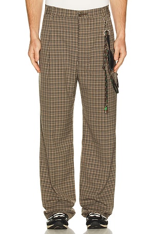 Song for the Mute Loose Pleated Pant in Brown