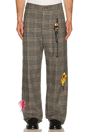 Song for the Mute Flower Loose Pleated Pant in Grey