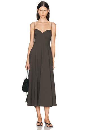 St. Agni Cami Dress in Charcoal