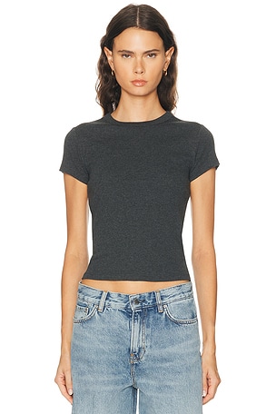 St. Agni Organic Cotton Baby Tee in Charcoal