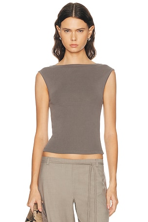 The Row Chiara Top in Black | FWRD