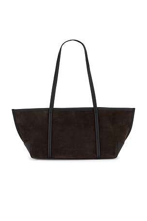 St. Agni Slim Bateau Tote Bag in Chocolate