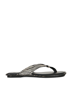St. Agni Opanka Slide in Black & White