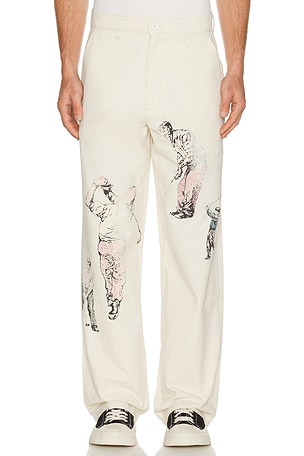 Students Golf Francis Work Pants in Cream