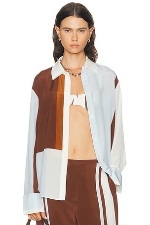 SIR. Marais Top in Blue,Brown