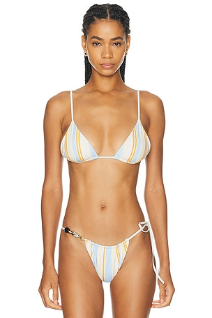 SIR. Pernille Reversible String Bikini Top in Yellow