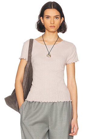 Skall Studio Edie Cap Sleeve Top in Lavender