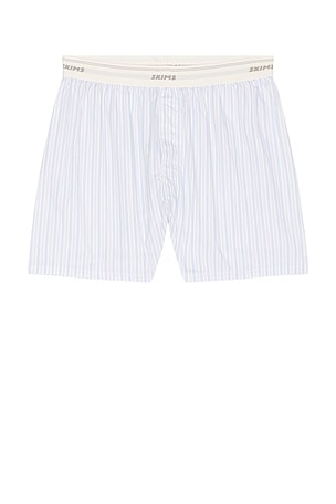 SKIMS Logo Band Boxer in Blue