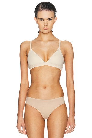 SKIMS Fits Everybody Triangle Bralette in Beige