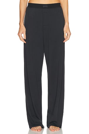 SKIMS Boyfriend Loose Pant in Black