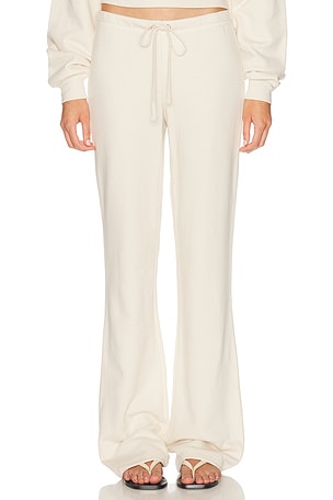 SKIMS Drapey French Terry Straight Leg Sweatpant in Baby Blue