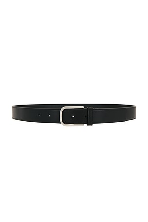 Saint Laurent Ceinture Boucle Minimale Belt in Black