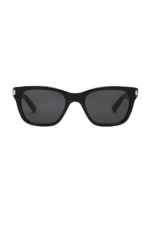 Saint Laurent Rectangular Sunglasses in Black