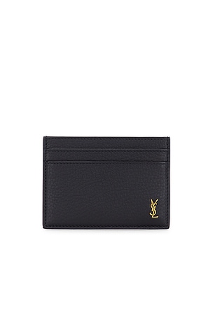 Saint Laurent Credit Card Case in Navy