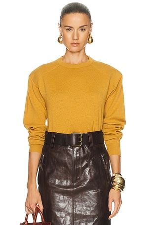 Saint Laurent Pullover Sweater in Mustard