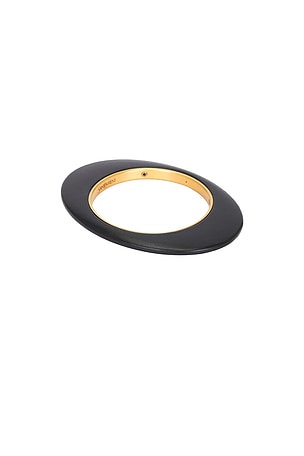 Saint Laurent Bracelet in Black,Metallic Gold