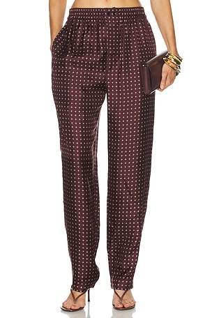 Saint Laurent Pajama Pant in Purple