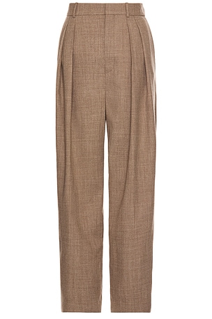 Saint Laurent Tapered Trouser in Beige