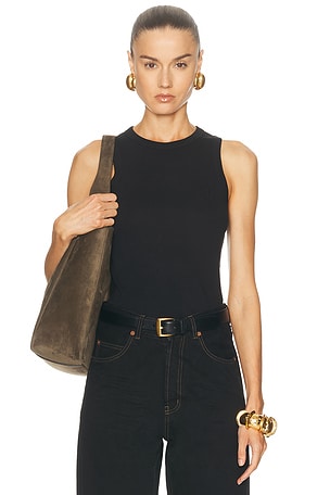 Saint Laurent Cassandre Tank Top in Black