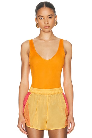 Saint Laurent Cassandre Tank Top in Orange