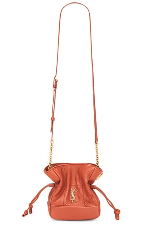 Saint Laurent Mini Jamie Shoulder Pouch Bag in Orange
