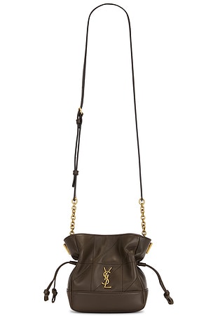 Saint Laurent Mini Jamie Shoulder Pouch Bag in Brown