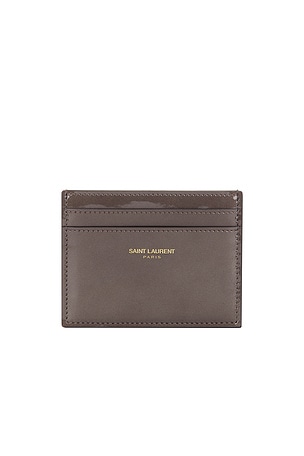 Saint Laurent Credit Card Case in Grey