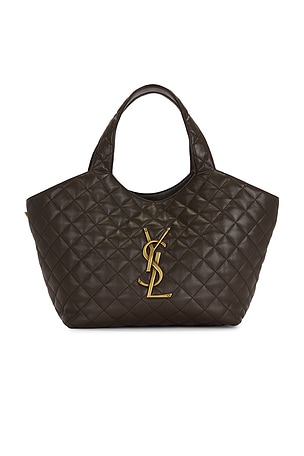 Saint Laurent Icare Cassandre Shopping Bag in Green