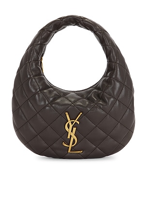 Saint Laurent Icare Cassandre Baby Hobo Bag in Grey