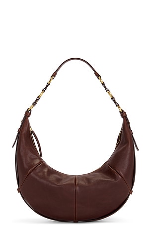 Saint Laurent Saharienne Hobo Bag in Brown