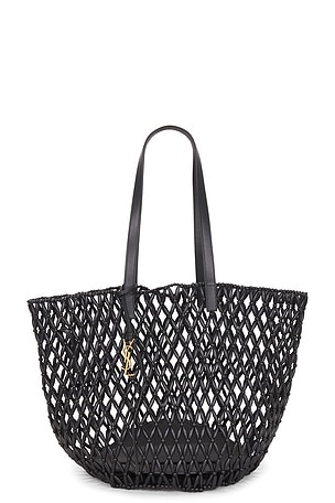 Saint Laurent Panier Medium Bag in Black