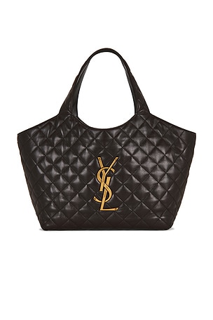 Saint Laurent Medium Icare Shopping Bag in Chocolate