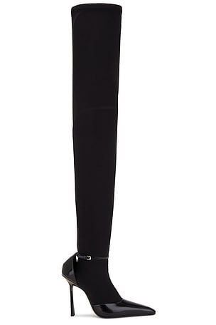 Jimmy Choo Biker II Over the Knee Boot in Black | FWRD Jimmy Choo Biker II Over the Knee Boot in Black | FWRD