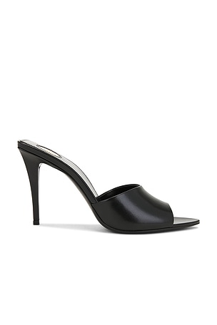Saint Laurent Romy Mule Sandal in Black