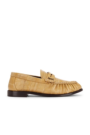 Saint Laurent Le Loafer Moccasin in Beige