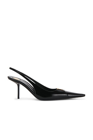 Saint Laurent Babylone Slingback Pump in Black