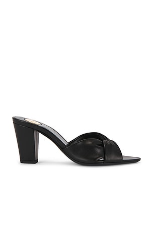 Saint Laurent Franciane Mule Sandal in Black