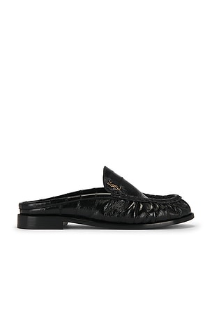 Saint Laurent Le Loafer Mule in Black