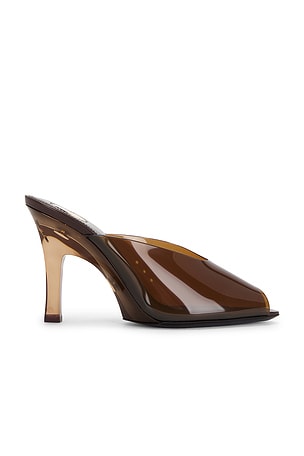 Saint Laurent Sabrina Mule Sandal in Brown