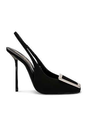 Saint Laurent Pablo Slingback Heels in Black