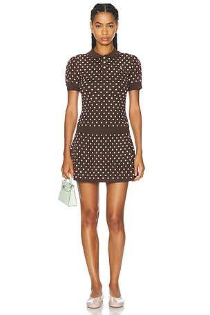 Sandy Liang Tumi Sweater Dress in Brown