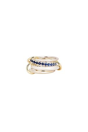 Spinelli Kilcollin Janssen Blue Ombre Ring in Metallic Silver