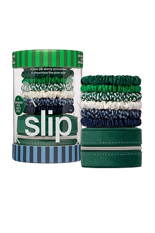 slip Pure Silk Skinny Scrunchies Set Of 6 in Multi