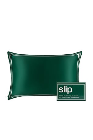 slip Pure Silk Queen Pillowcase in Green
