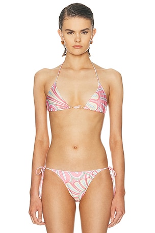 Shani Shemer Lenora Bikini Top in Pink
