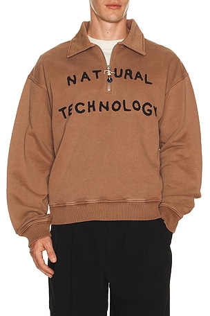 Story mfg. Hand Crochet Geo Pullover in Brown